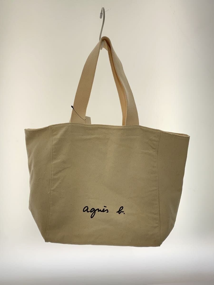 agnes b VOYAGE Tote Bag Canvas IVO G003-01