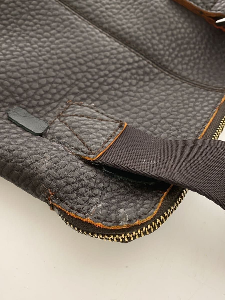 ARMANI JEANS Shoulder Bag Leather BLK 7A934 932174 7