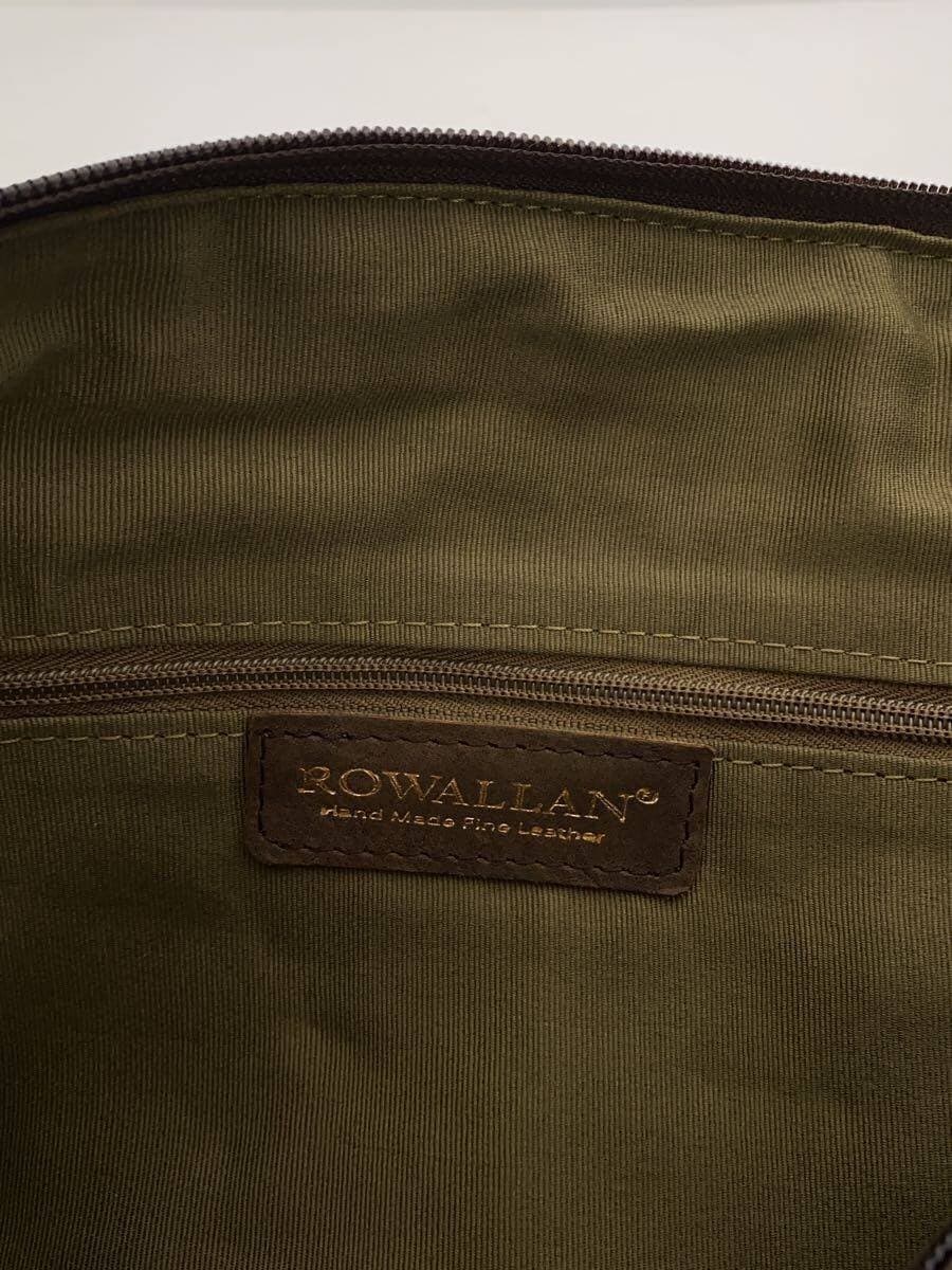 Other Brand ROWALLAN Boston Bag Leather BRW Solid 5