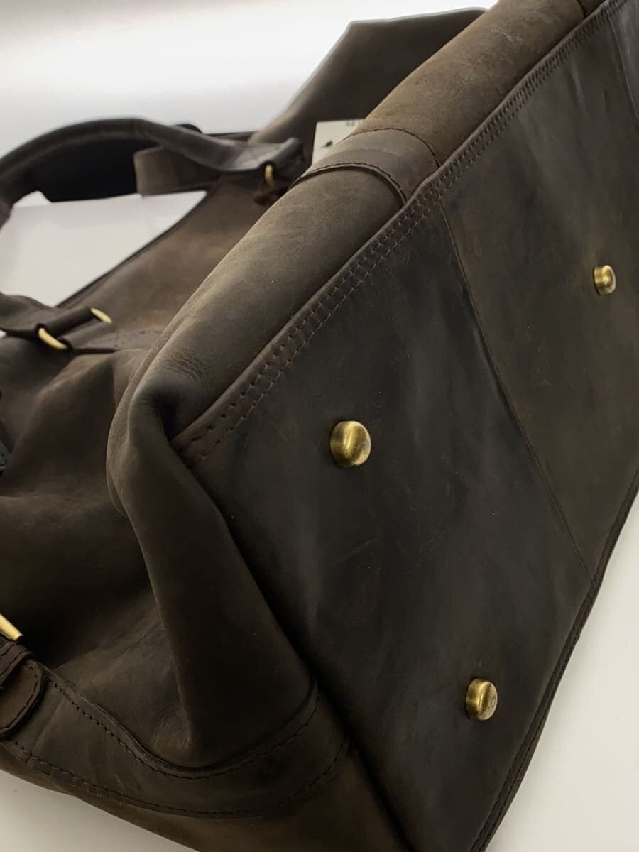 Other Brand ROWALLAN Boston Bag Leather BRW Solid 8