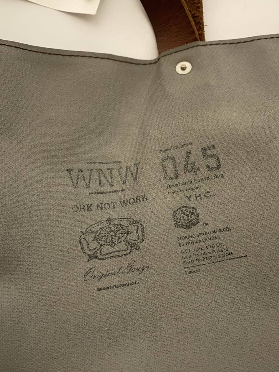 WORK NOT WORK x Yokohama Canvas Kaban Tote Bag GRY 5