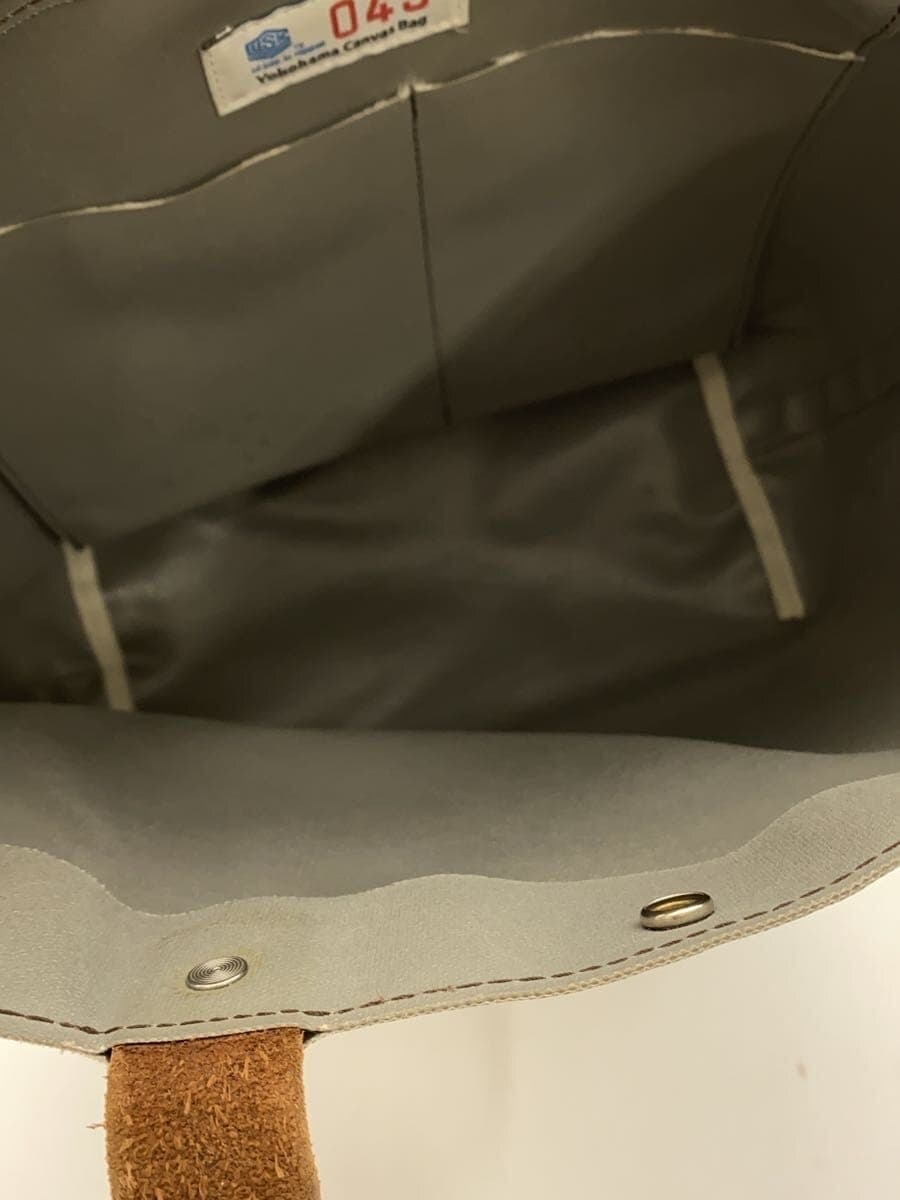WORK NOT WORK x Yokohama Canvas Kaban Tote Bag GRY 6