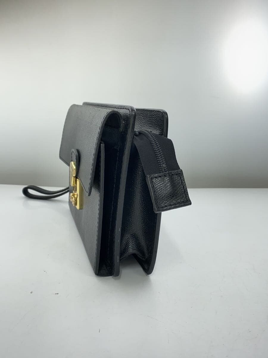 LANCEL Second Bag Leather BLK MADE IN FRANCE 2