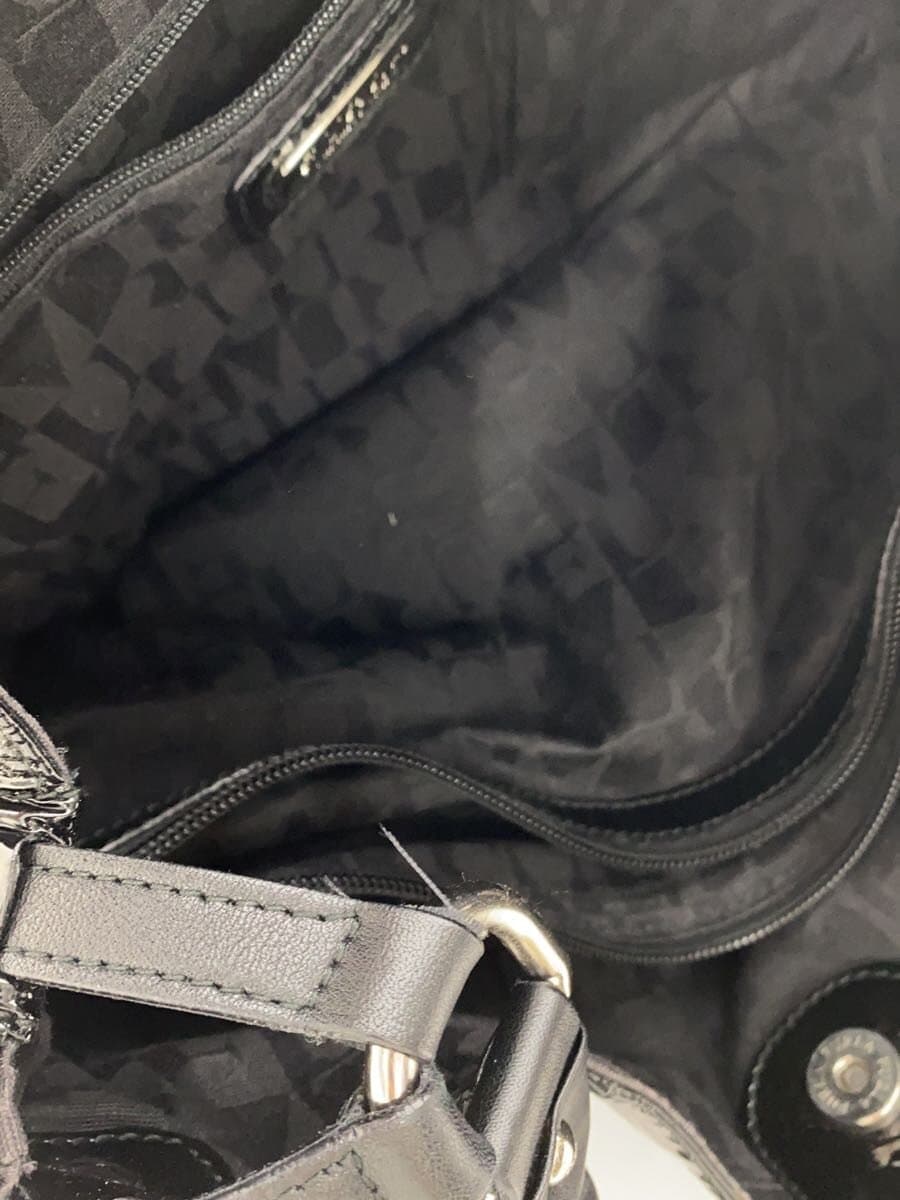 FURLA Handbag Patent Leather BLK 6