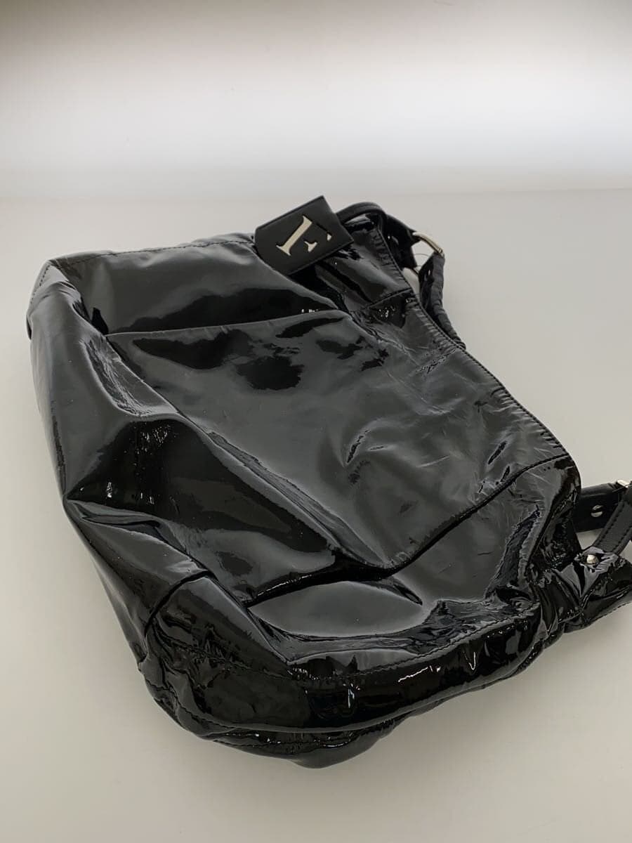 FURLA Handbag Patent Leather BLK 7