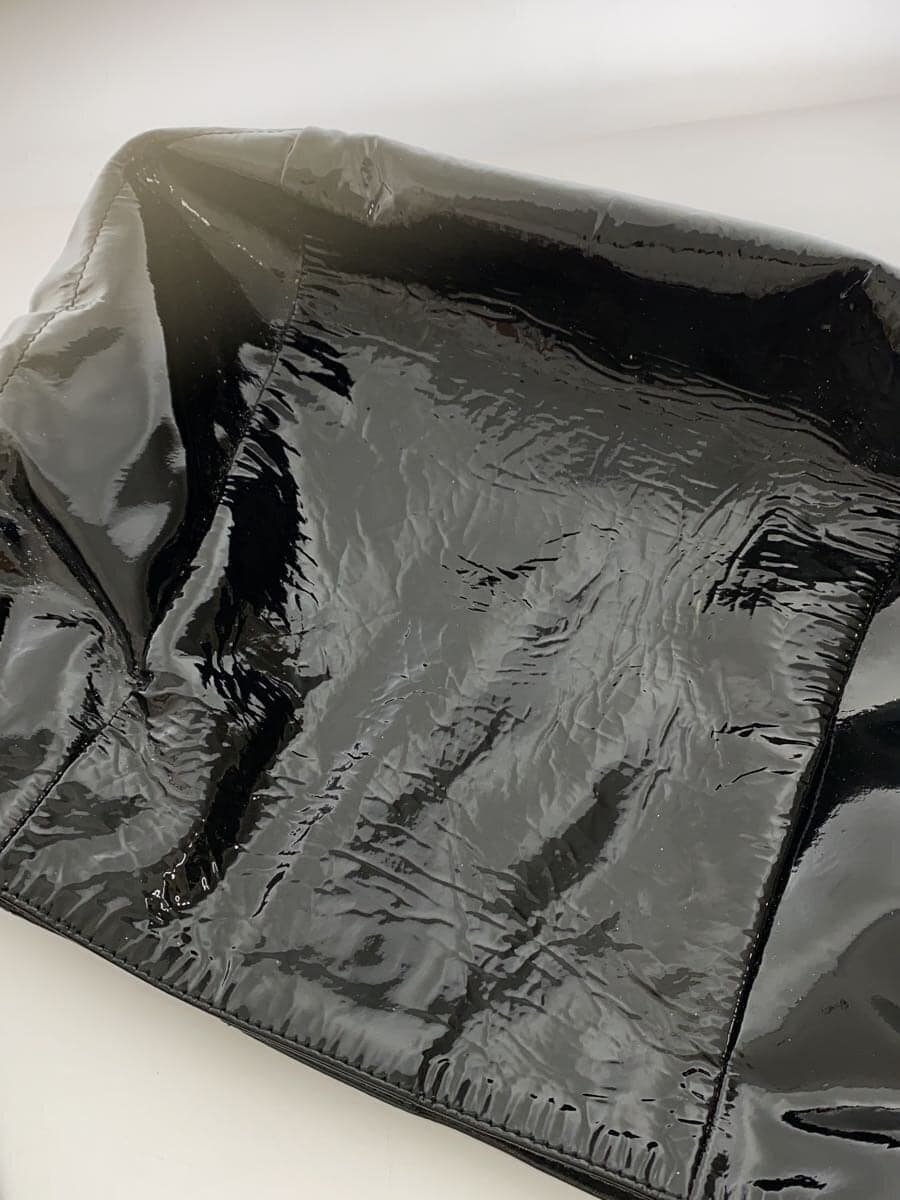 FURLA Handbag Patent Leather BLK 8