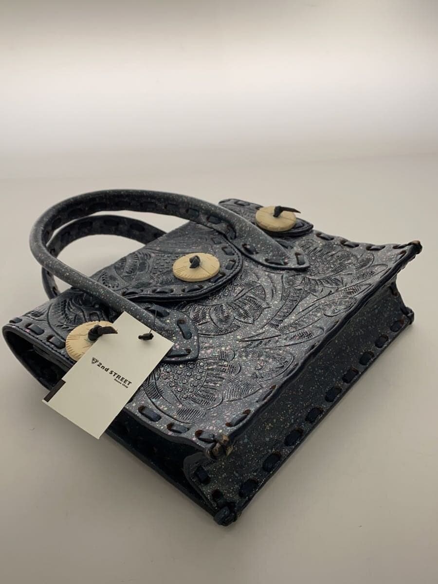 Carving Tribes Bag Leather BLU 8