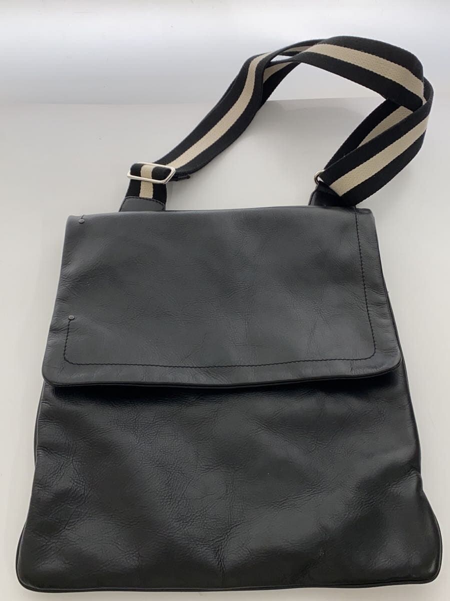 BALLY Shoulder Bag Leather BLK