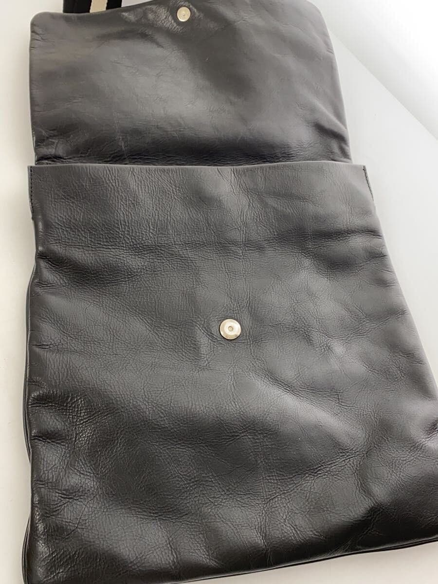 BALLY Shoulder Bag Leather BLK 7