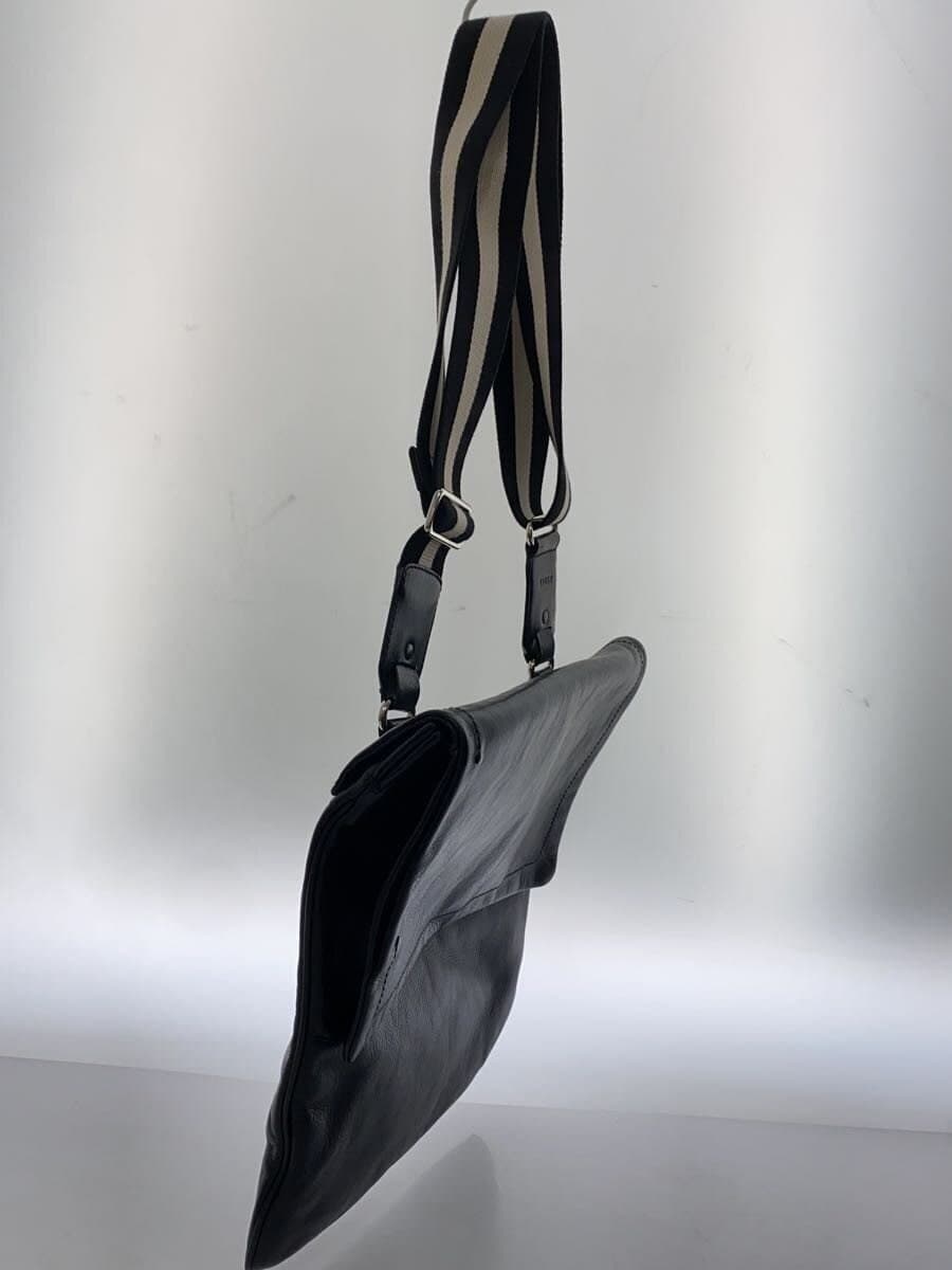 BALLY Shoulder Bag Leather BLK 9