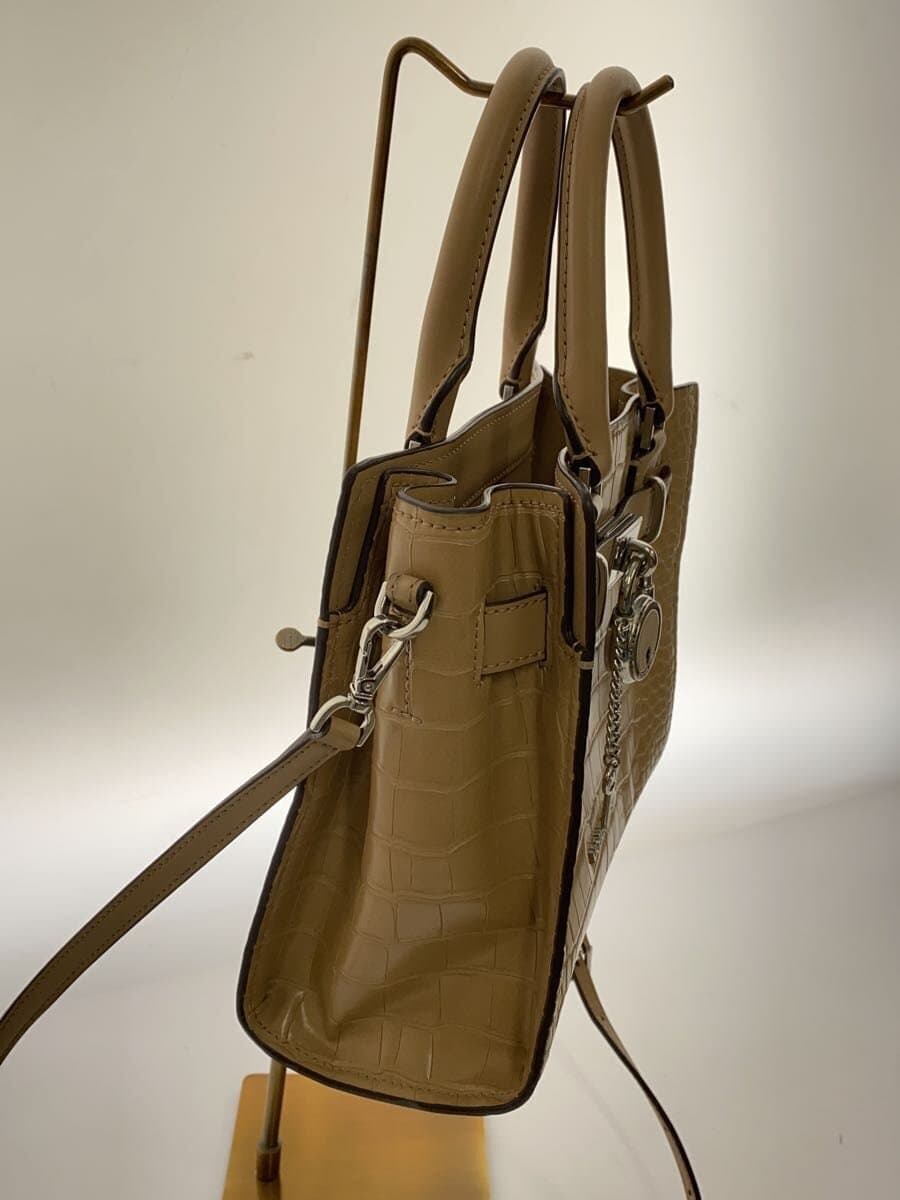 MICHAEL KORS Shoulder Bag Leather BEG 2