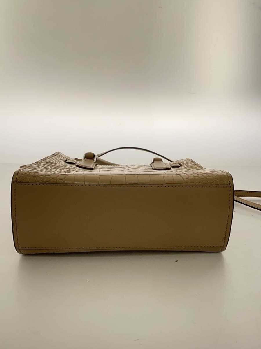 MICHAEL KORS Shoulder Bag Leather BEG 4