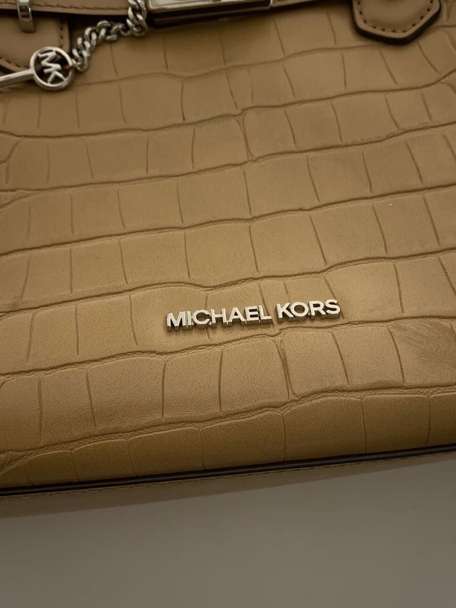 MICHAEL KORS Shoulder Bag Leather BEG 5