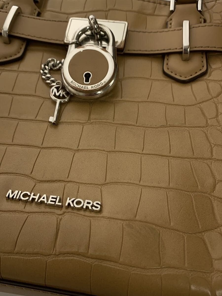 MICHAEL KORS Shoulder Bag Leather BEG 7