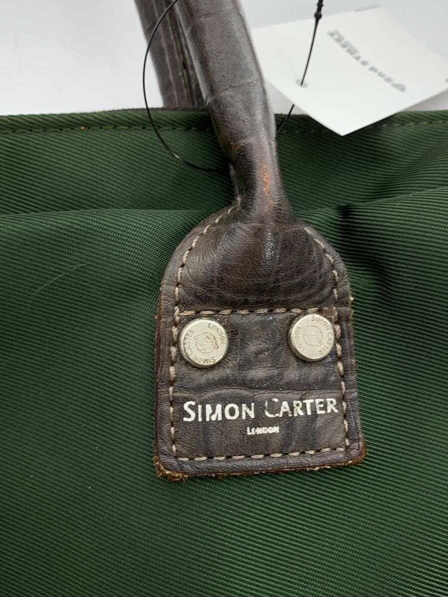 SIMON CARTER Briefcase Nylon GRN Solid 5