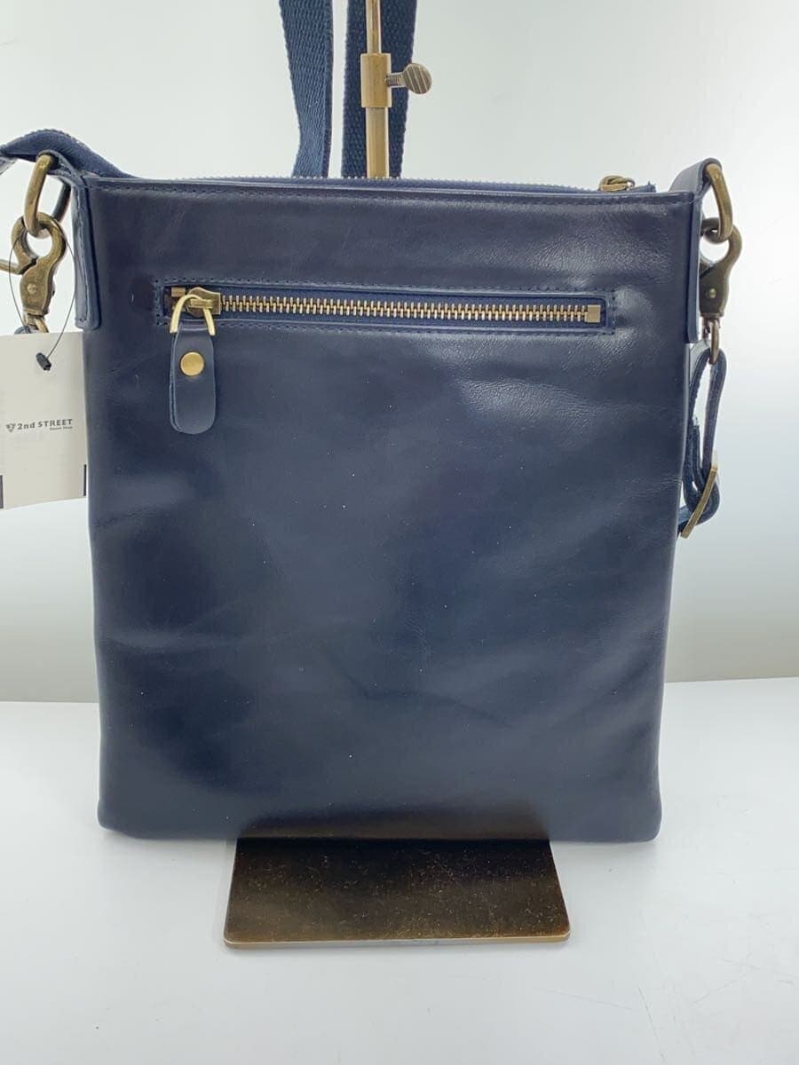 KIMURA Shoulder Bag Leather NVY 3