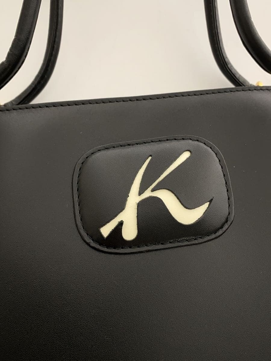 Kitamura Handbag Leather BLK 5