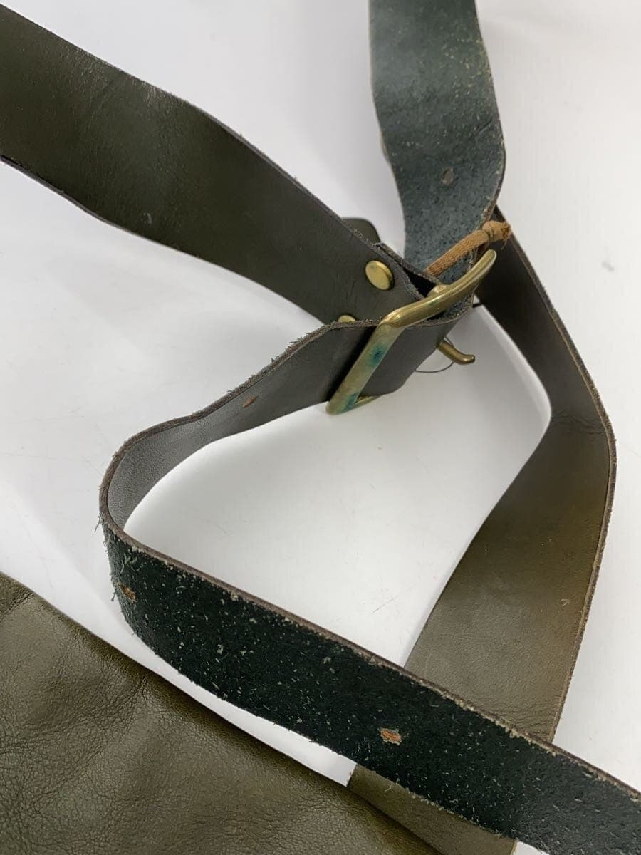 HERZ Shoulder Bag Leather KHK Solid 8