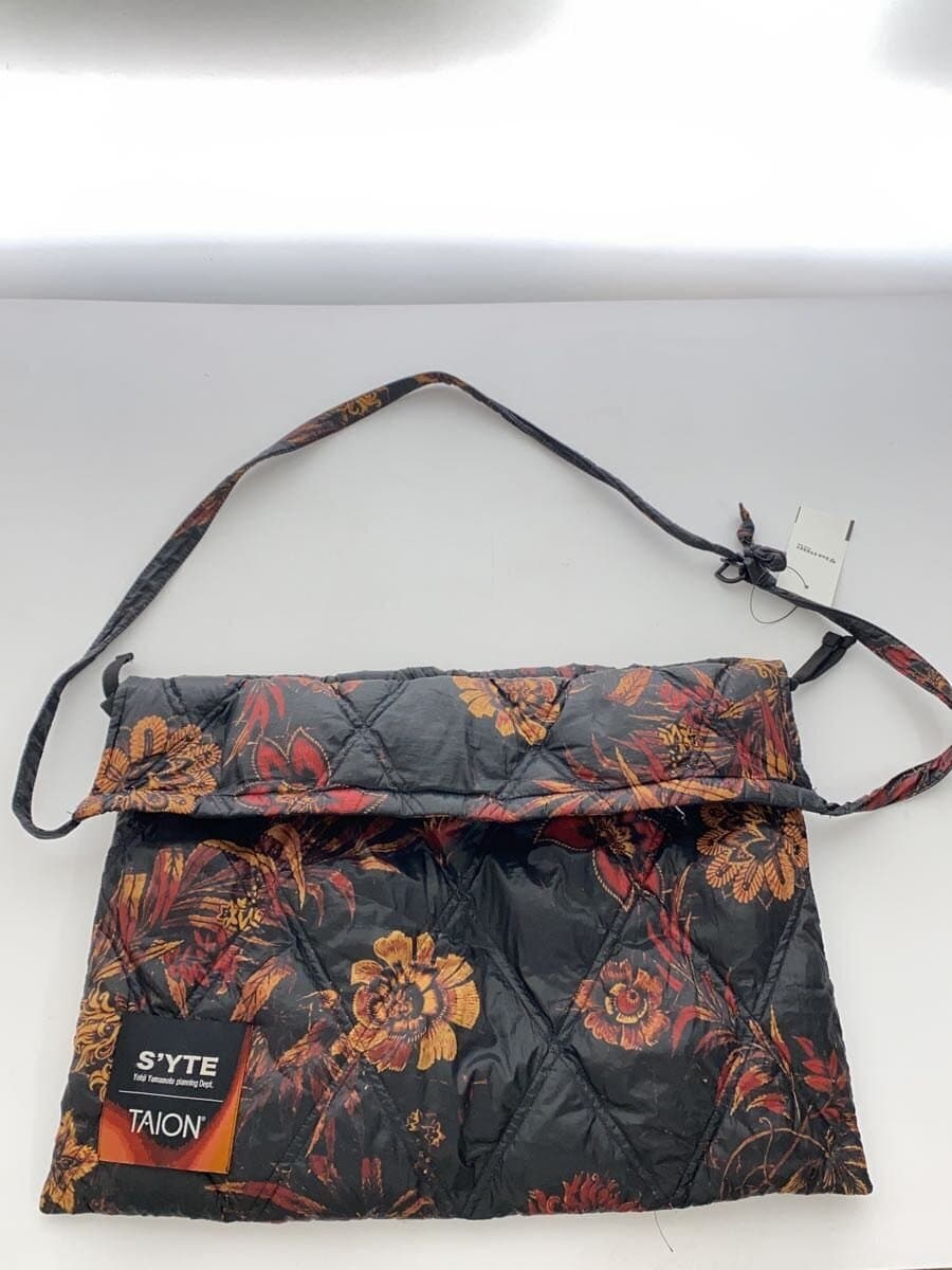s’yte x TAION Shoulder Bag Nylon BLK Floral UU-I22-921