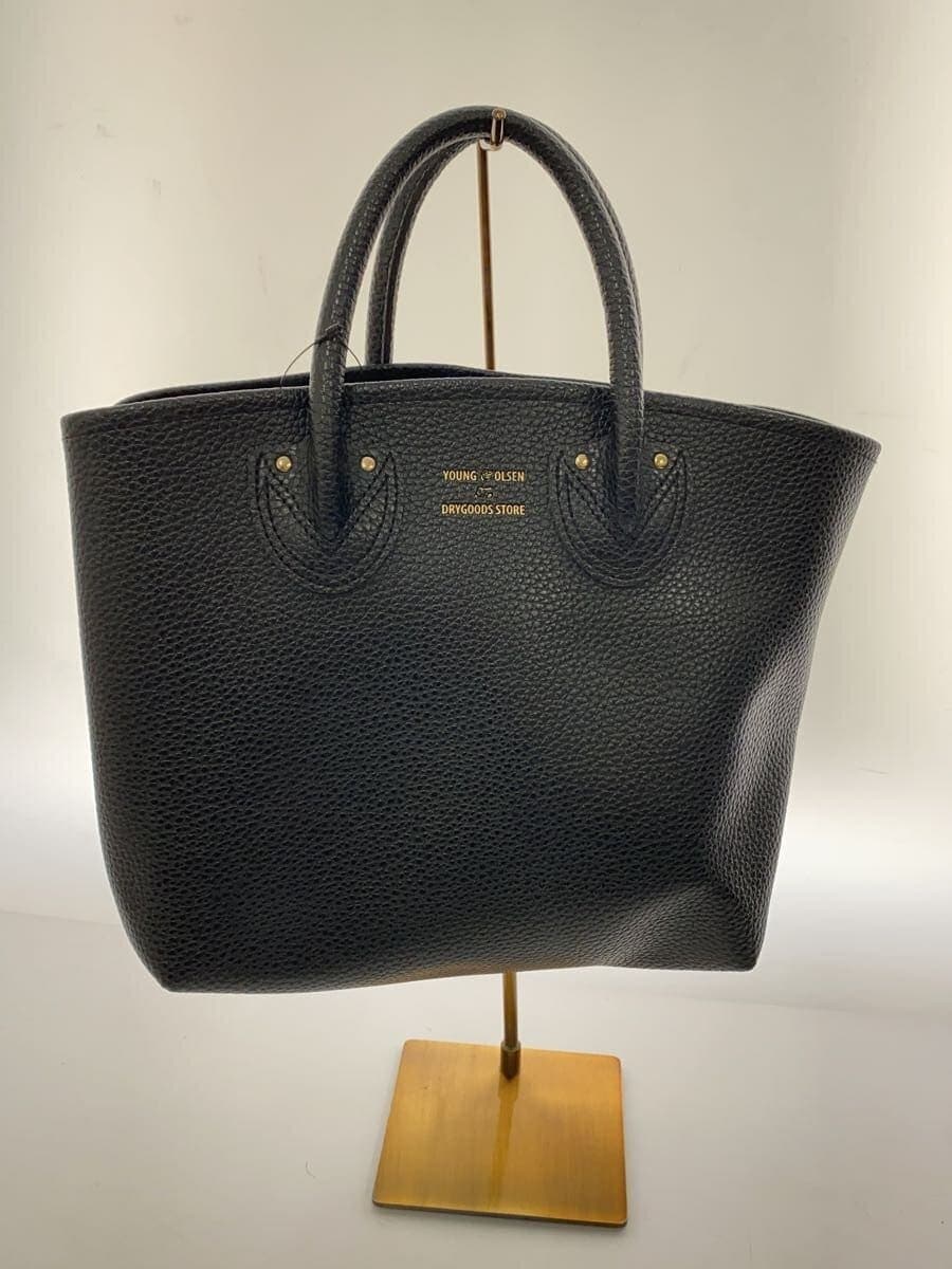 YOUNG & OLSEN Tote Bag Leather BLK