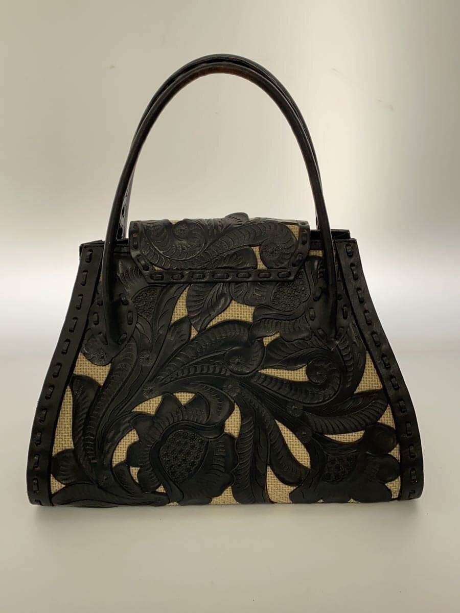 Carving Tribes Handbag BLK 3