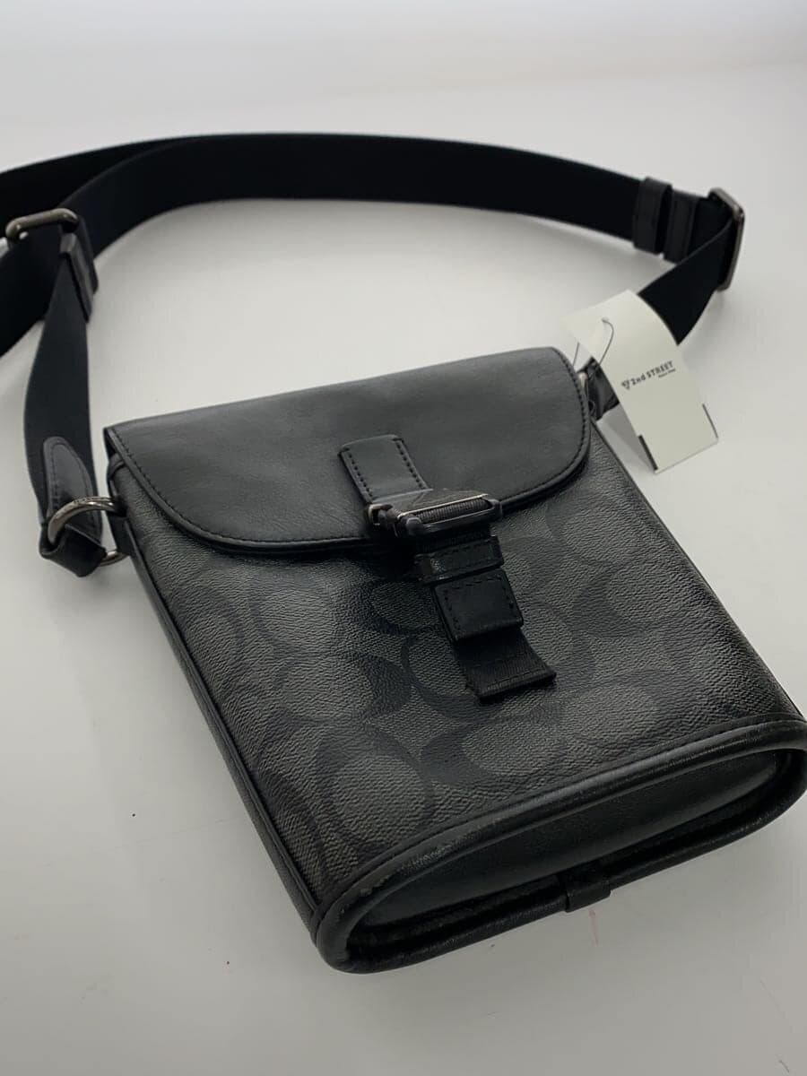 COACH Shoulder Bag Leather BLK C3134 9