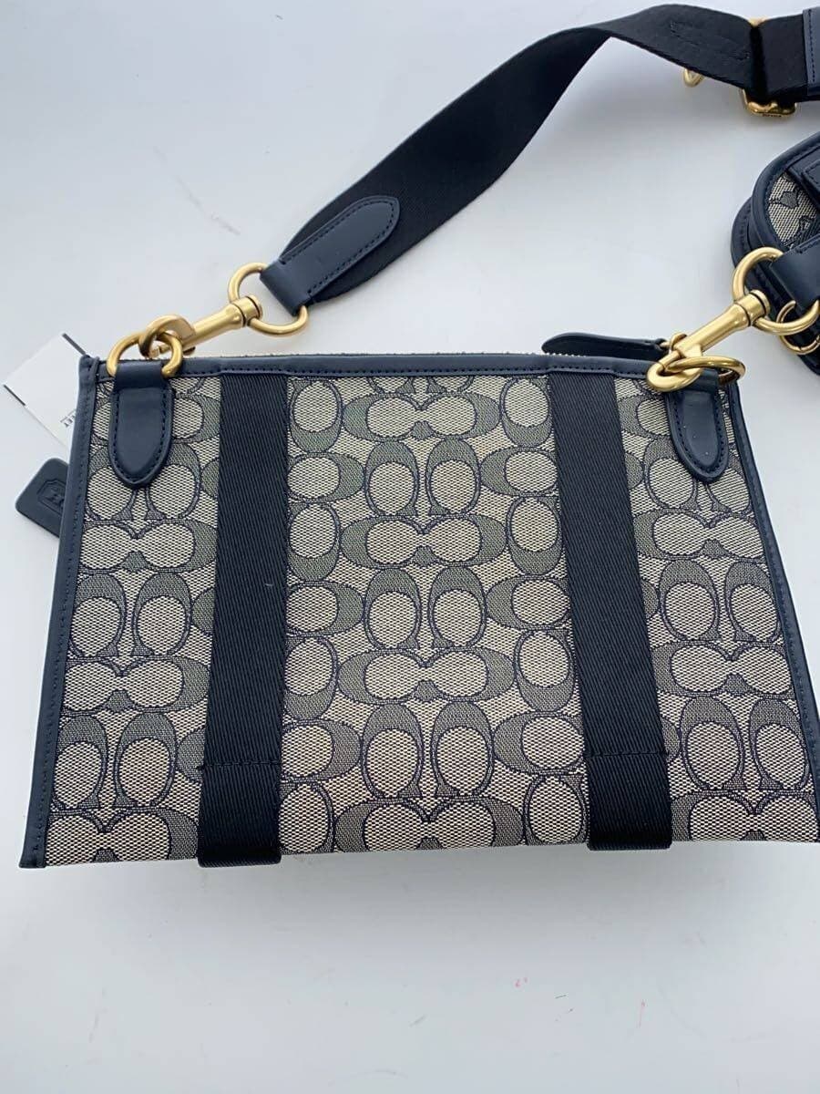 COACH Multifunction Crossbody with Dinky Signature Cotton NVY 3