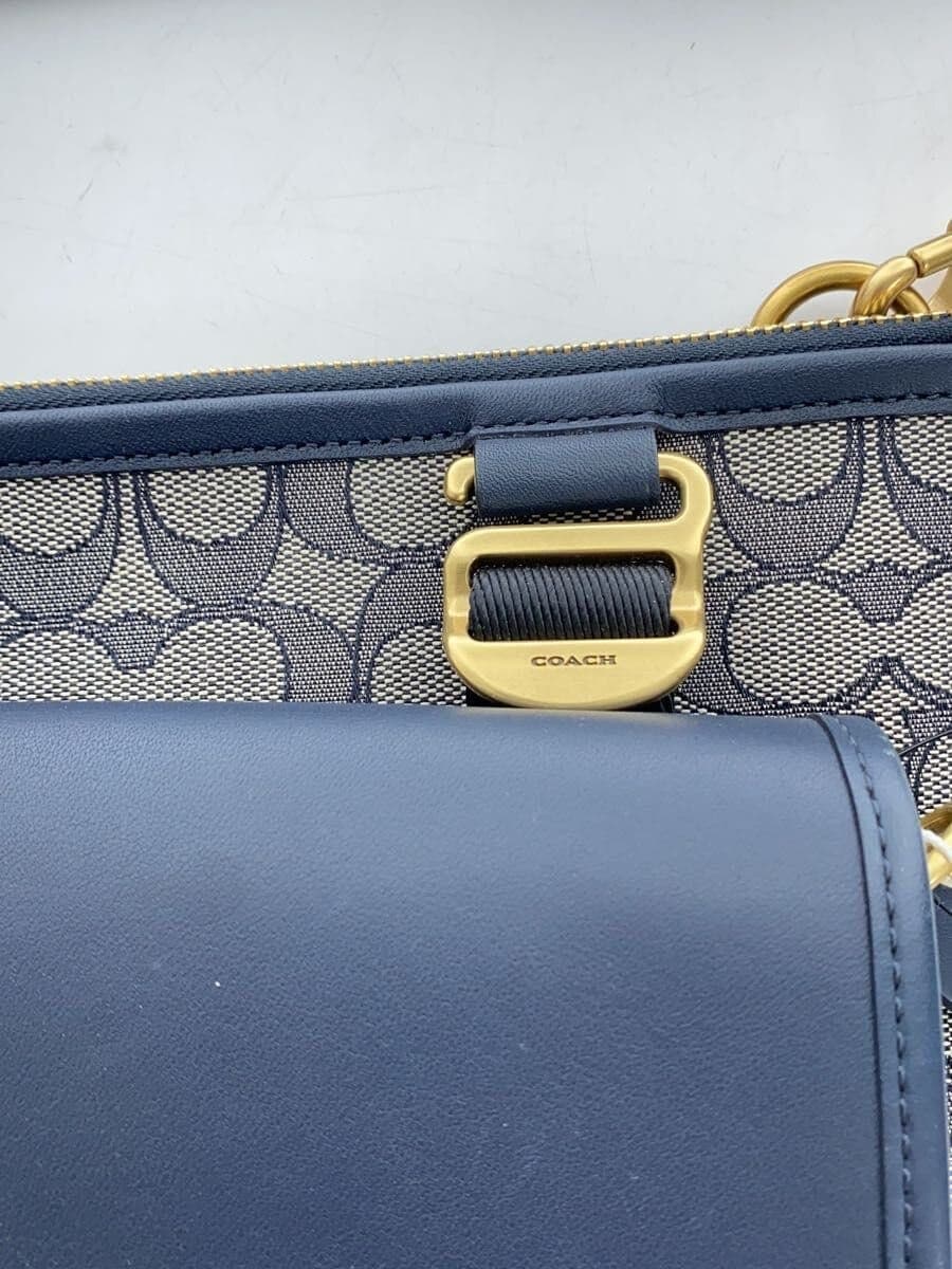 COACH Multifunction Crossbody with Dinky Signature Cotton NVY 5