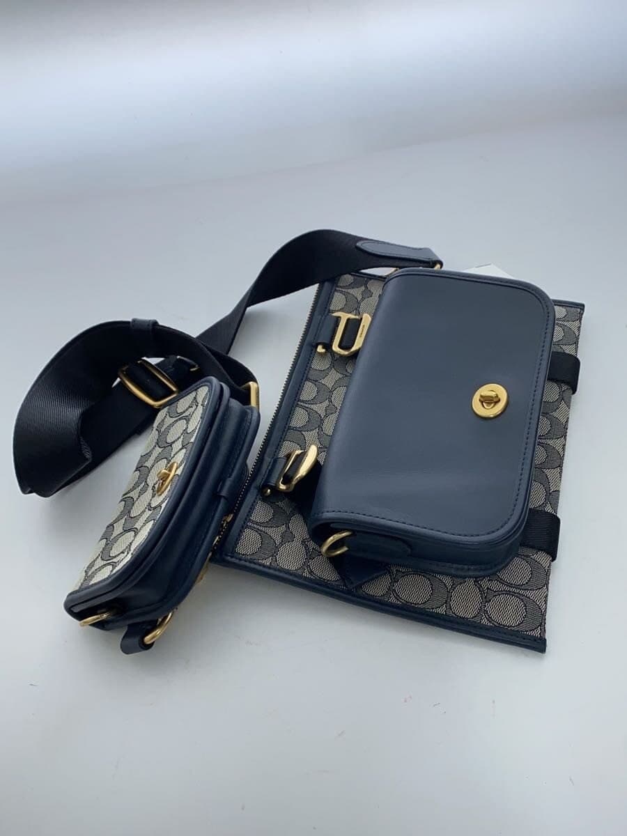 COACH Multifunction Crossbody with Dinky Signature Cotton NVY 9
