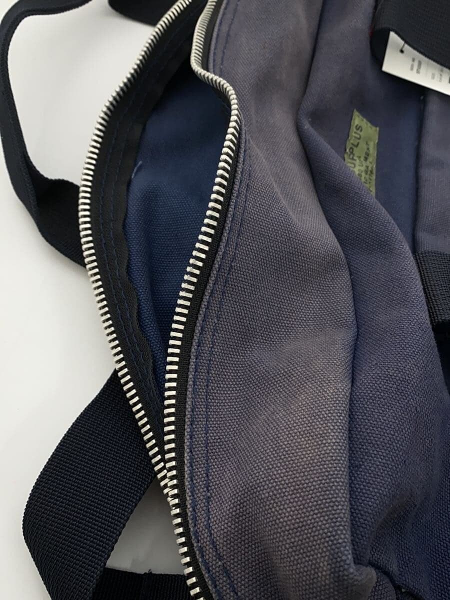 STUSSY shoulder bag canvas NVY 90s OLD navy tag fade 8