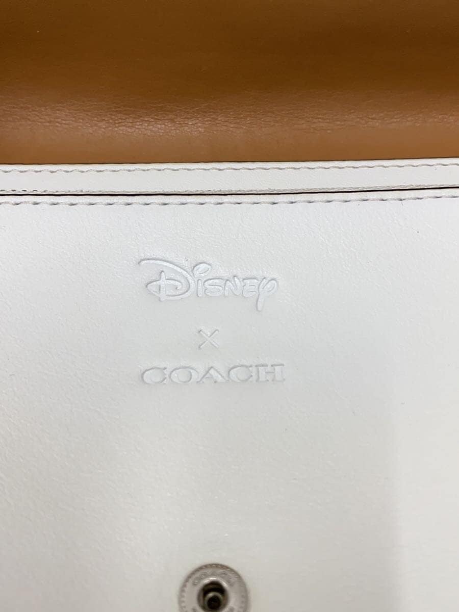 COACH x Disney Pouch Leather WHT 5