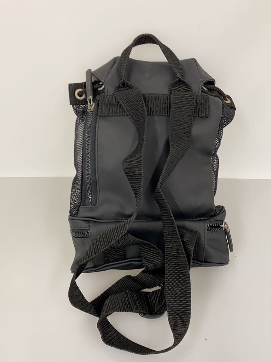 VERSACE JEANS COUTURE Mesh Mini Backpack Polyester BLK 3