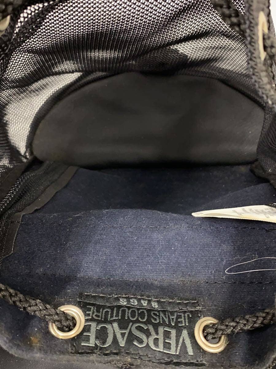 VERSACE JEANS COUTURE Mesh Mini Backpack Polyester BLK 6
