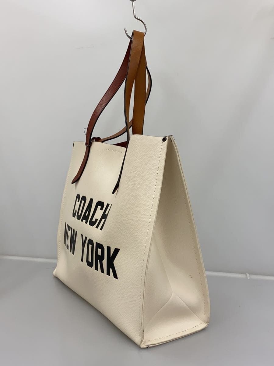 COACH Relay Tote COACH Graphic Bag Leather IVO CH765 Corner Wear With Stain 2