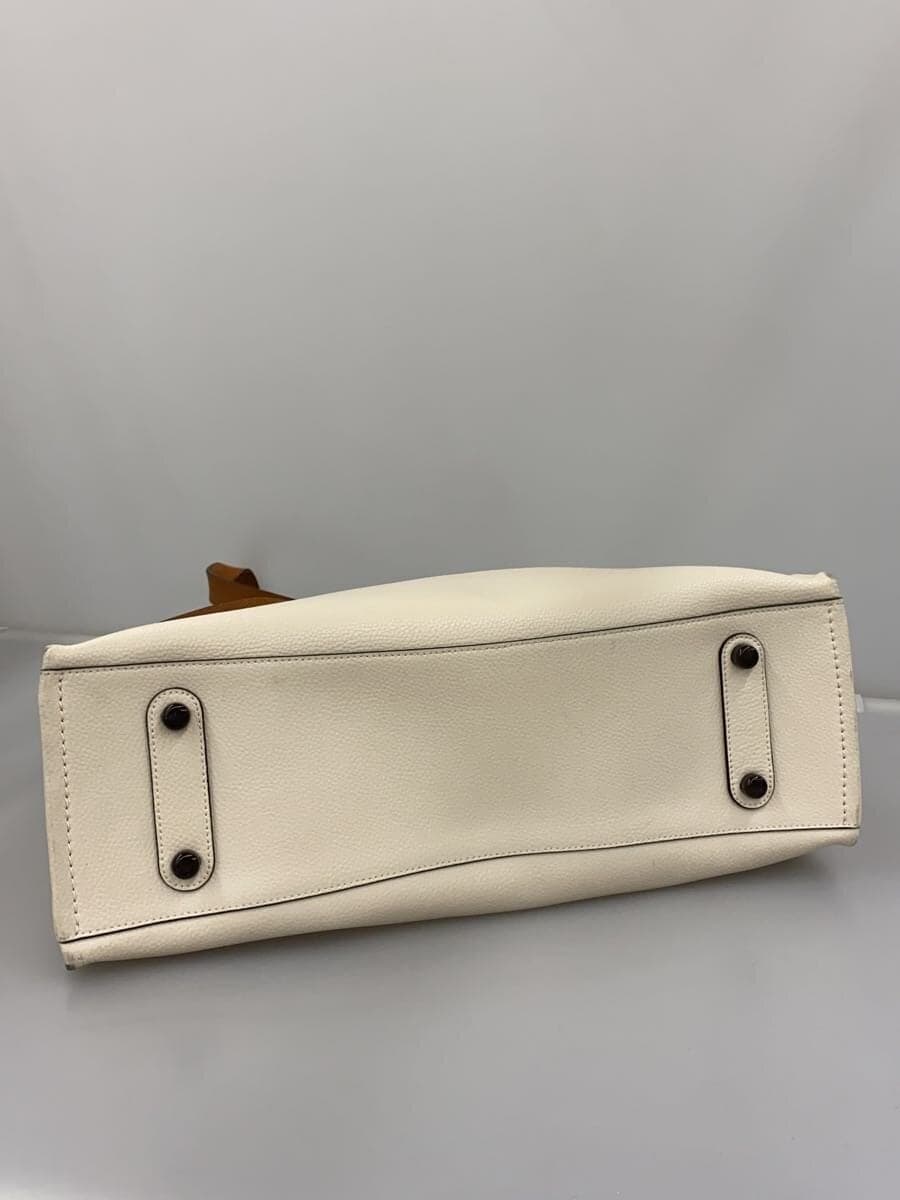 COACH Relay Tote COACH Graphic Bag Leather IVO CH765 Corner Wear With Stain 4