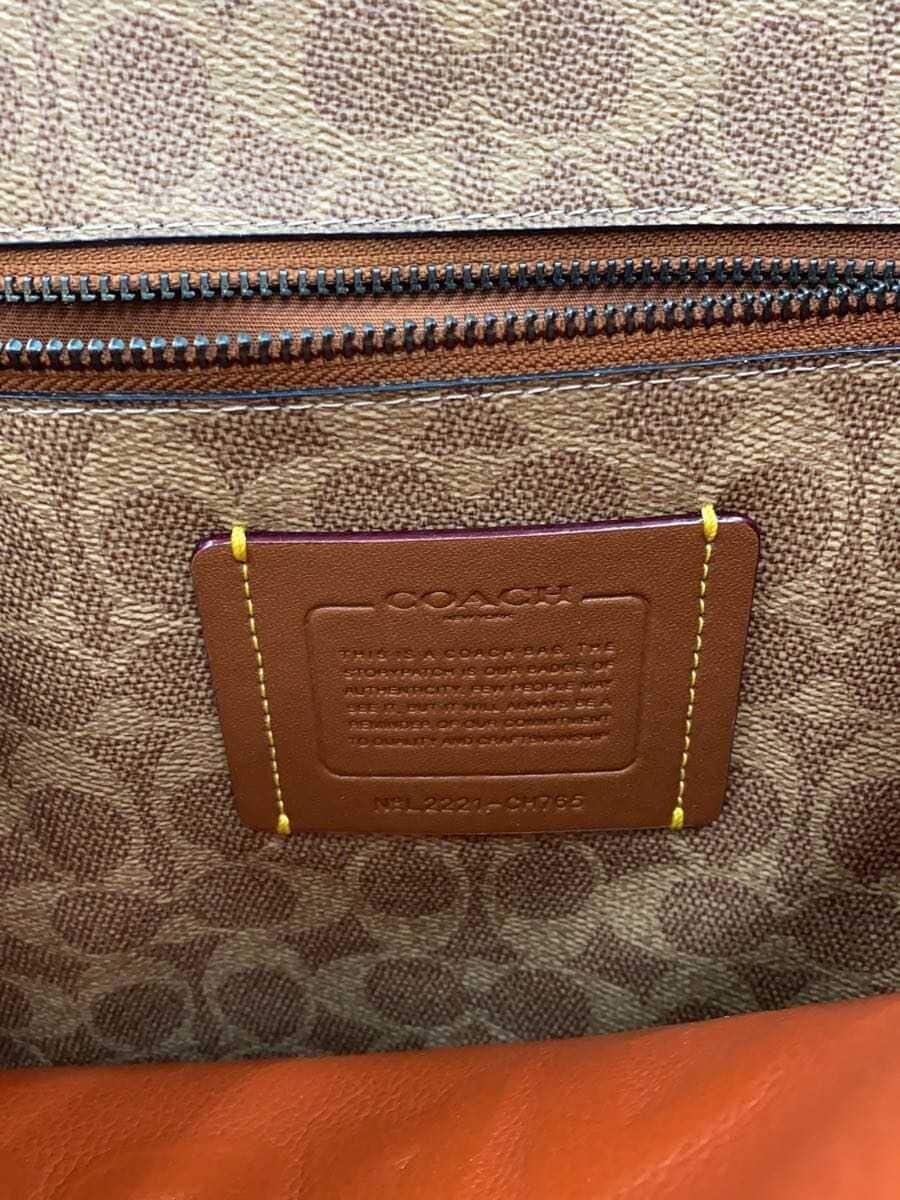 COACH Relay Tote COACH Graphic Bag Leather IVO CH765 Corner Wear With Stain 5