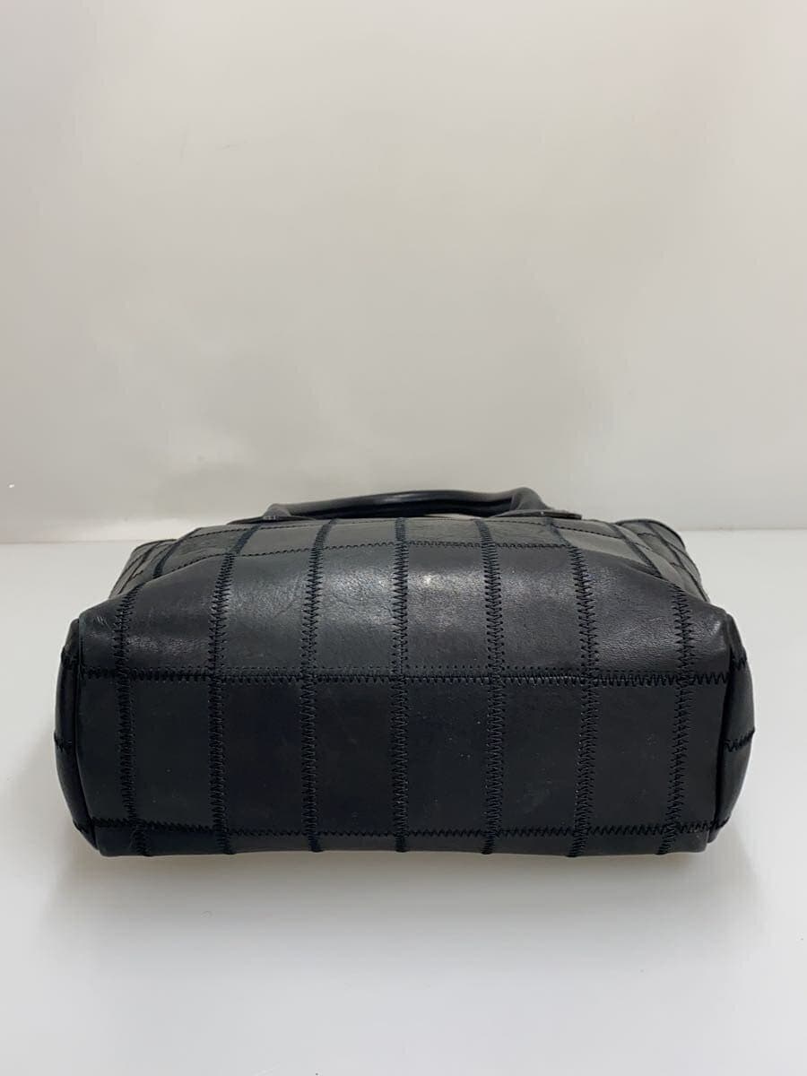 TRION Shoulder Bag Leather BLK 4