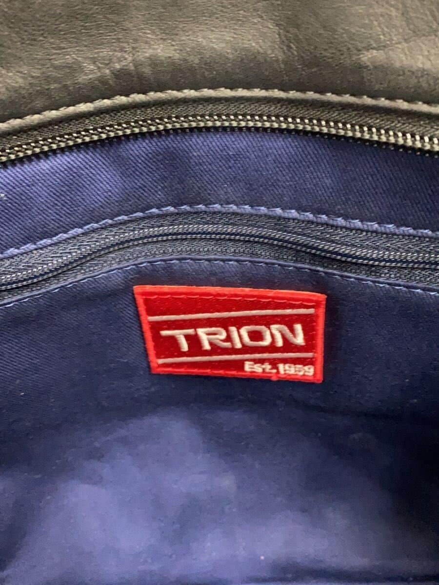 TRION Shoulder Bag Leather BLK 5