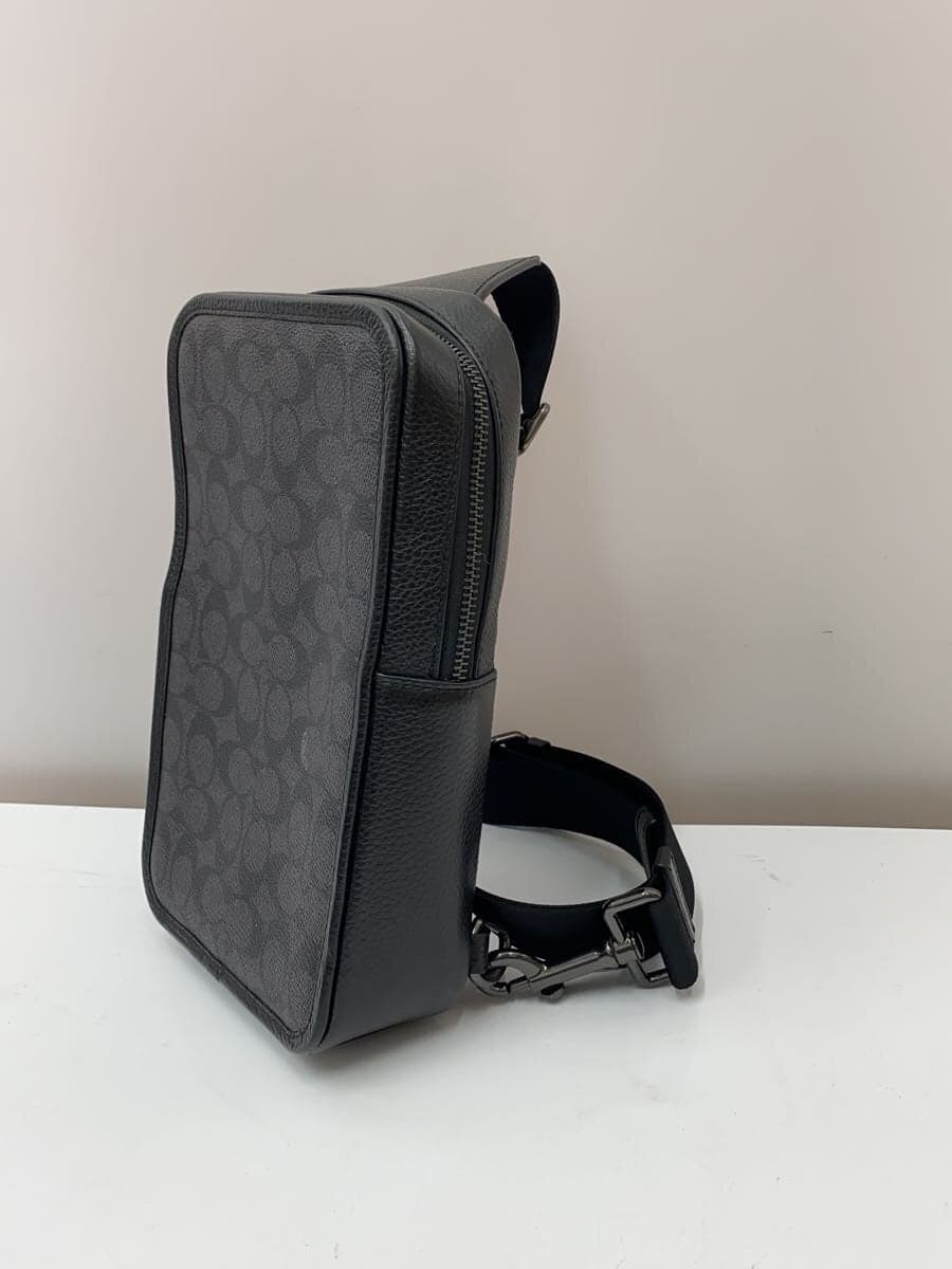 COACH Shoulder Bag Leather BLK CZ397 2