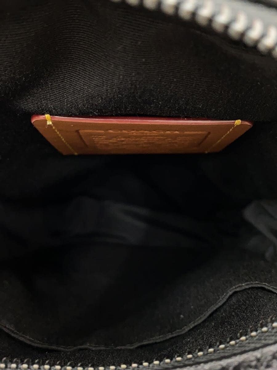 COACH Shoulder Bag Leather BLK CZ397 6