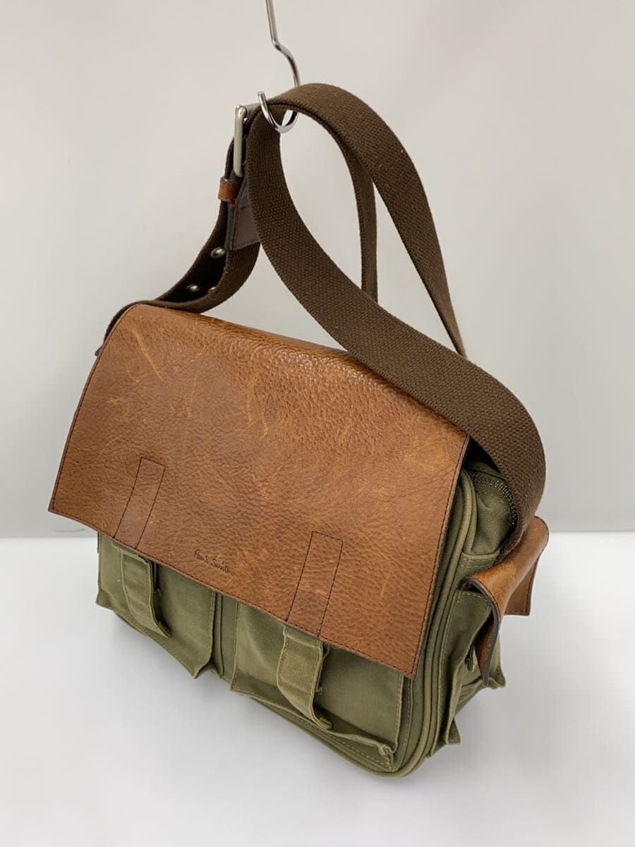 Paul Smith shoulder bag leather GRN plain 2