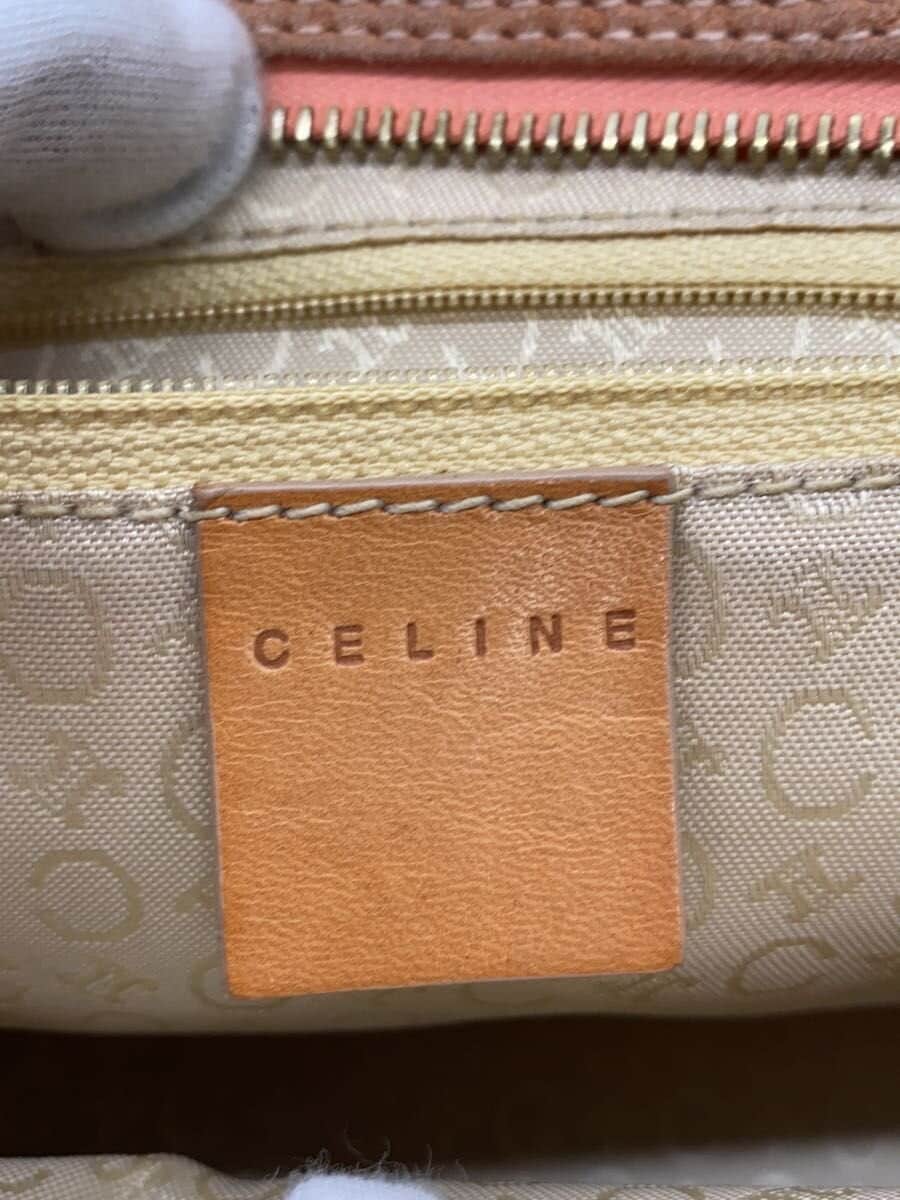 CELINE handbag suede ORN all-over pattern 5