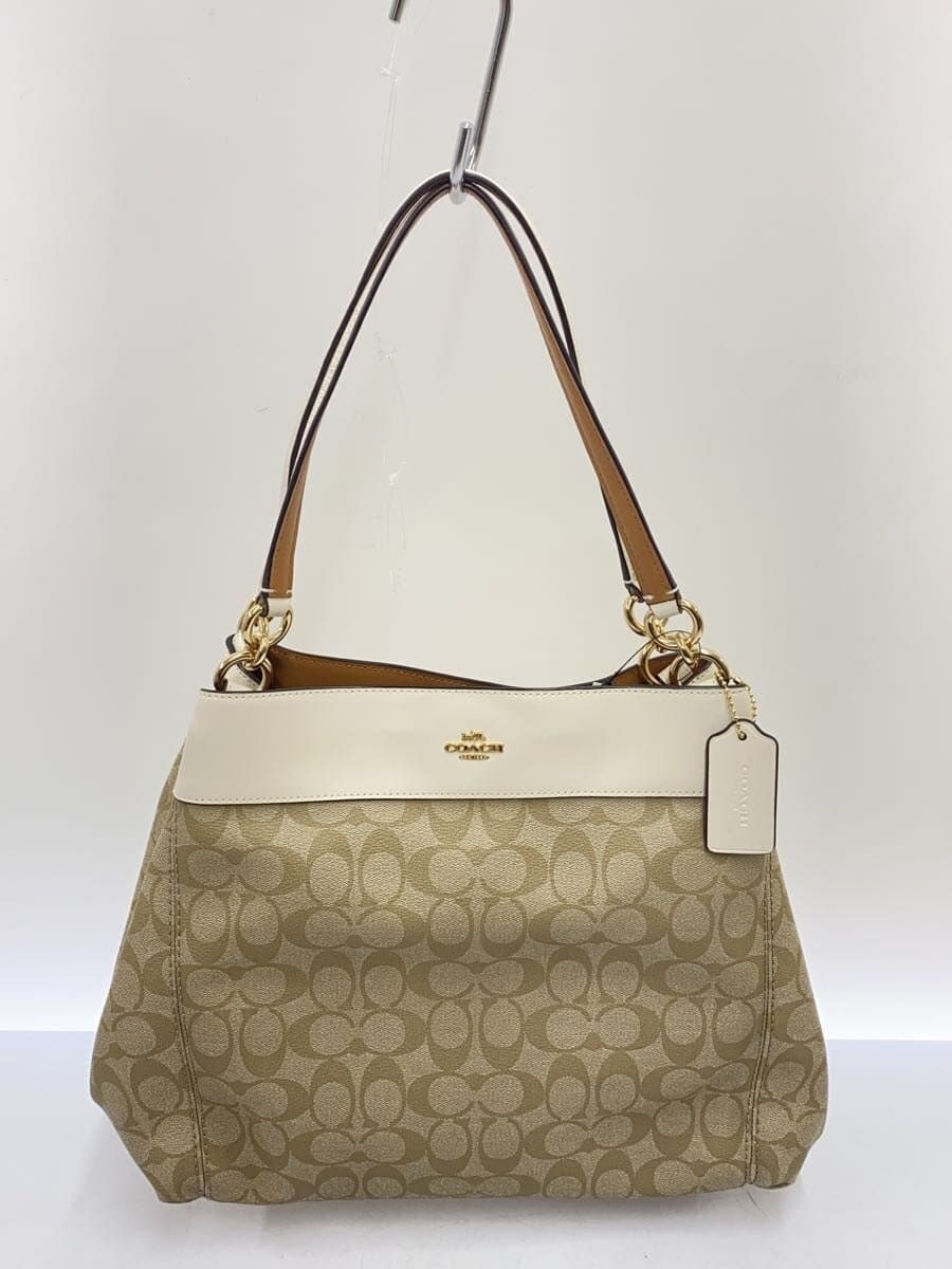 COACH Handbag PVC BEG All Over Pattern F27972