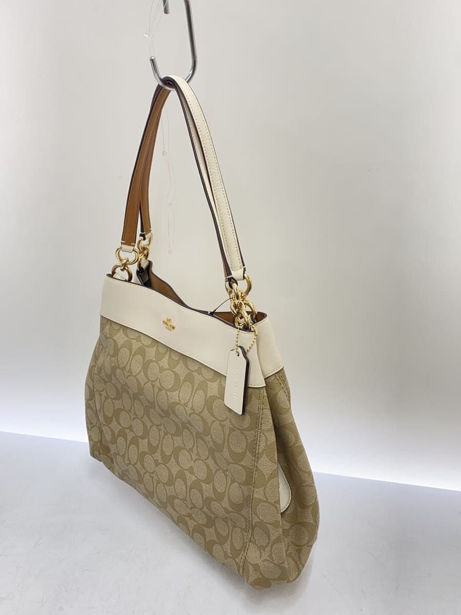 COACH Handbag PVC BEG All Over Pattern F27972 2