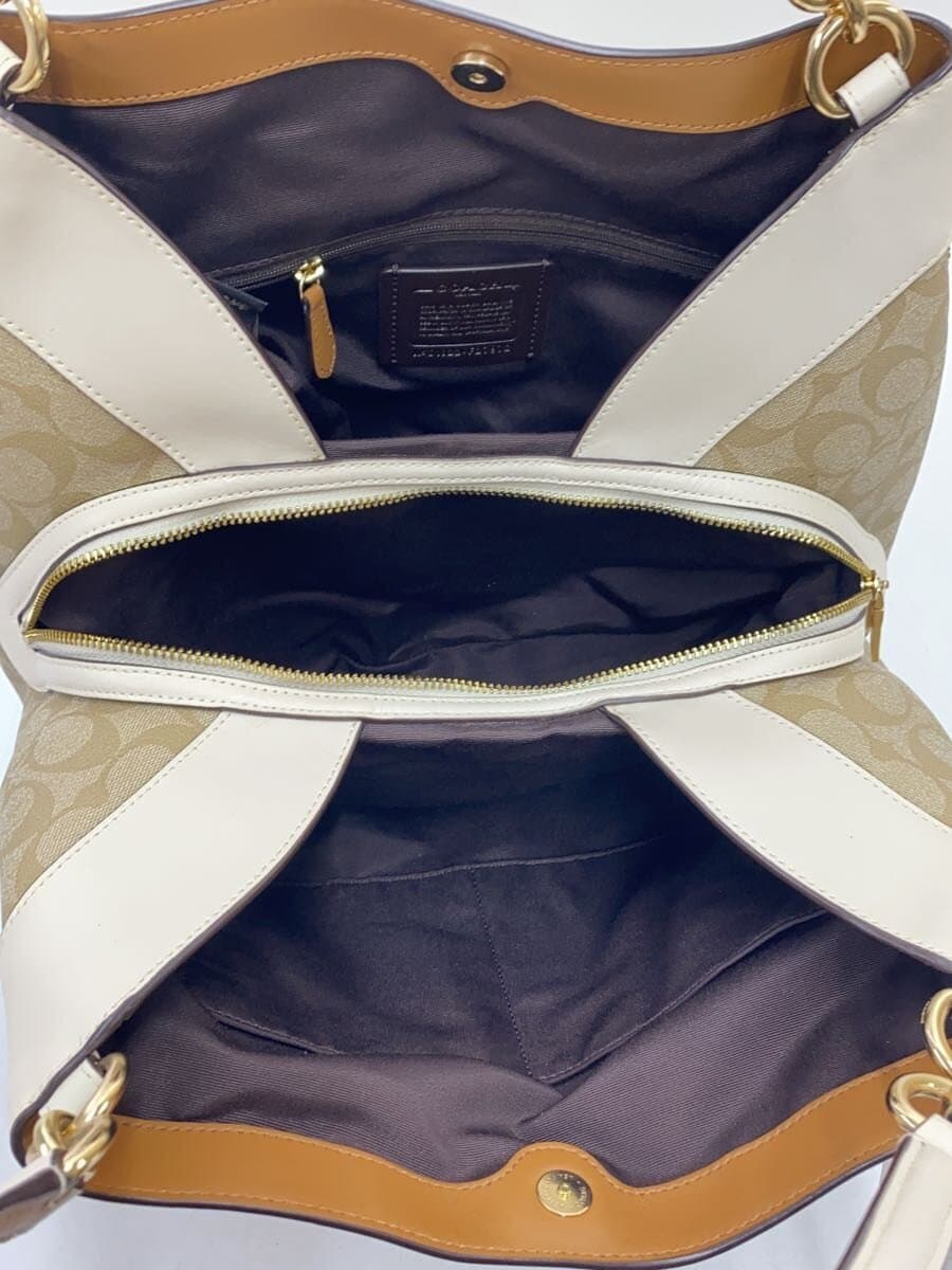 COACH Handbag PVC BEG All Over Pattern F27972 5