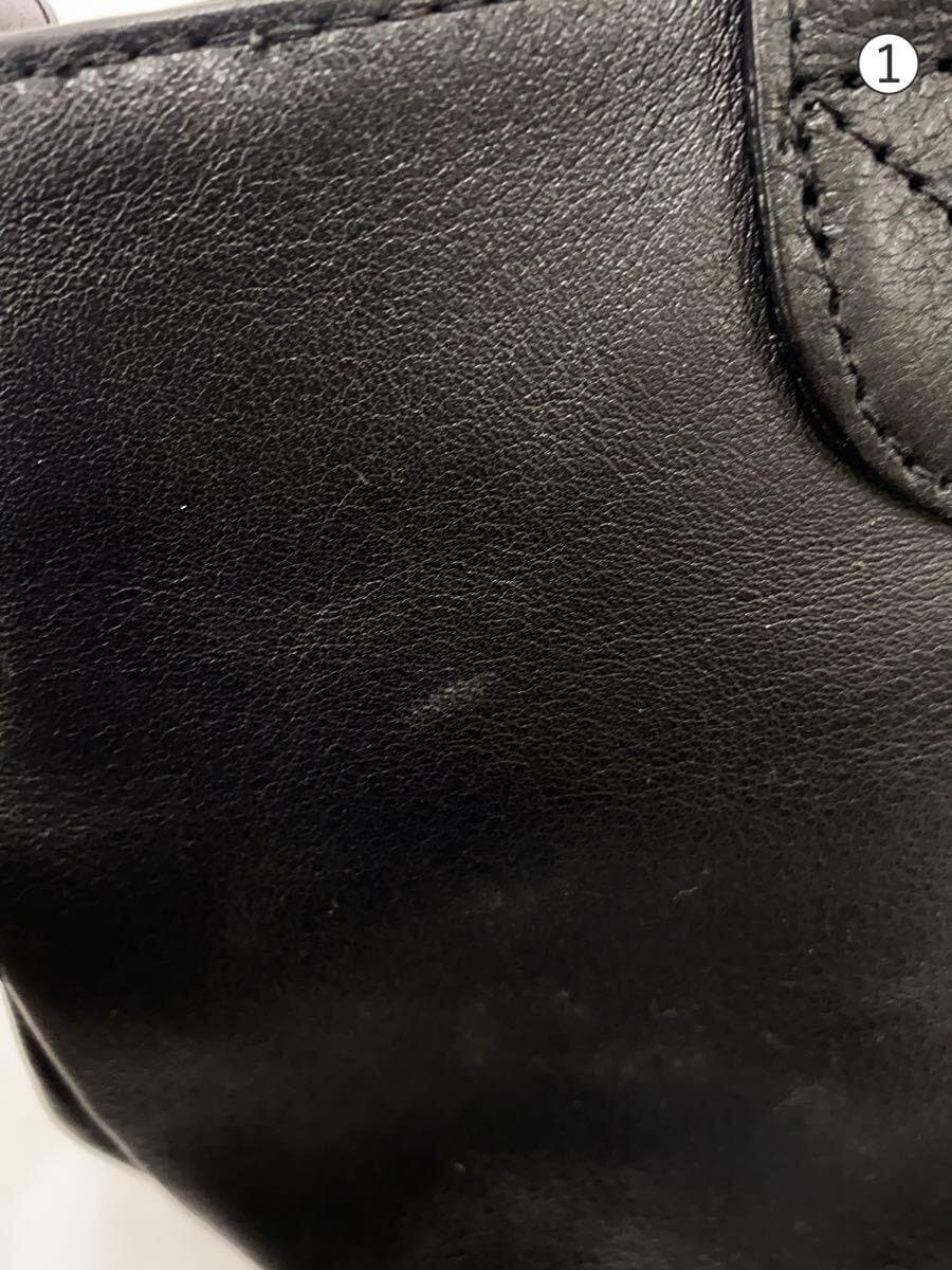 AVIREX Shoulder Bag Leather BLK All Over Pattern 7