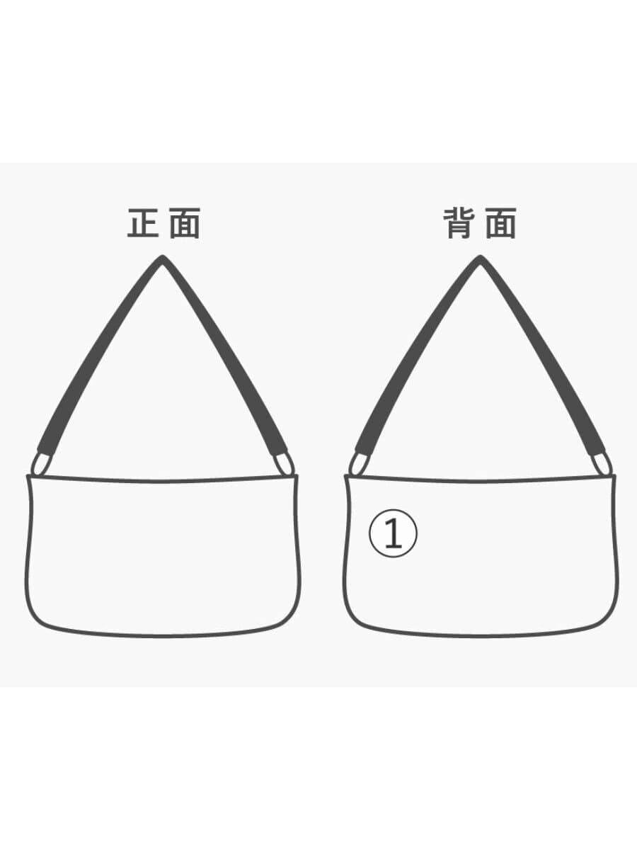 AVIREX Shoulder Bag Leather BLK All Over Pattern 8