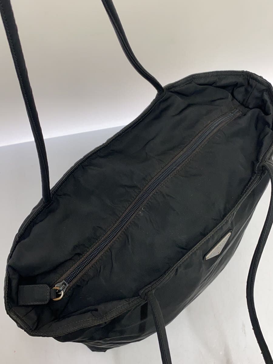 PRADA Tote Bag Nylon BLK Solid 4