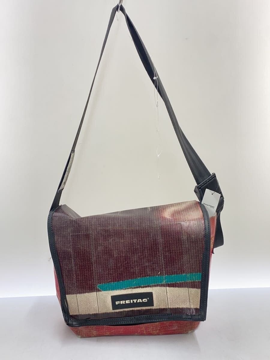 FREITAG Shoulder Bag Polyester RED Solid
