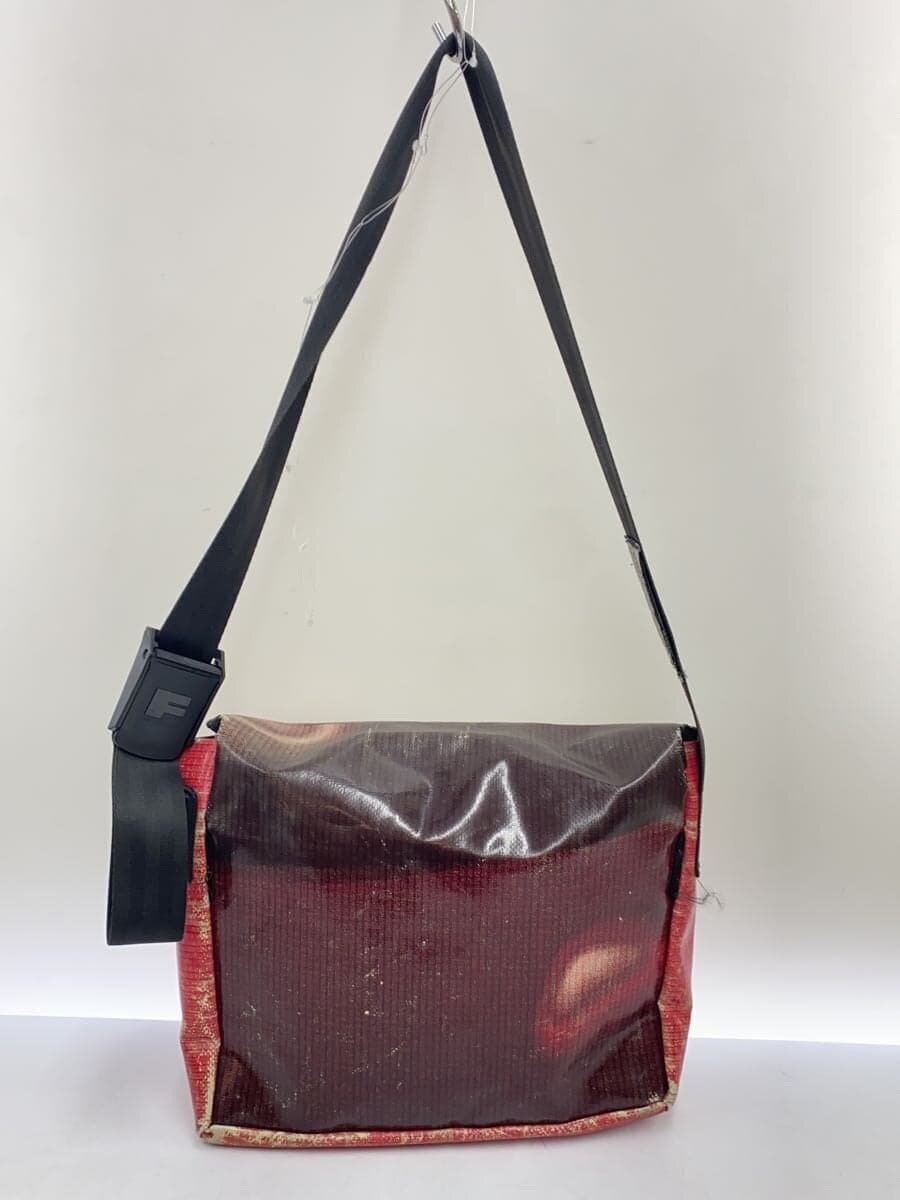 FREITAG Shoulder Bag Polyester RED Solid 3